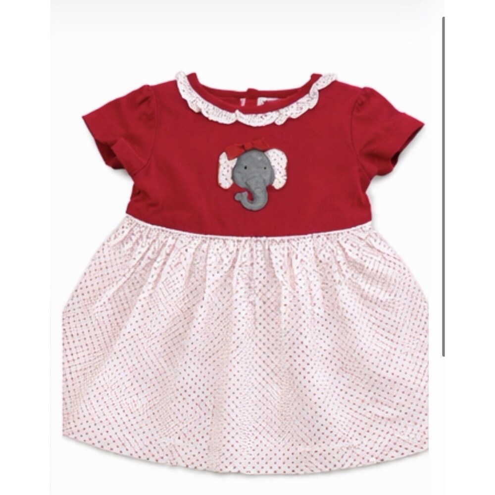 Ishtex Elephant Girls Dress NWT size 18M - Picture 3 of 6